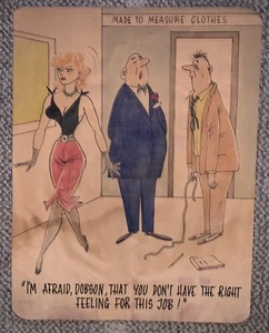 HUMOR PARA HOMBRE ORIGINAL CÓMIC ARTE UN PANEL GAG GRAN ACABADO SENSACIÓN DE COLOR - Imagen 1 de 4