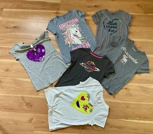 JUSTICE, ABERCROMBIE & more Girls 6 Shirts Size 10/12 - Picture 1 of 1