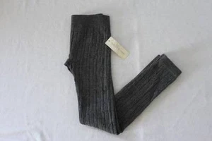 NEW Girls Leggings Size X-Large Cable Knit Gray Stretch Pants XL School - Picture 1 of 2