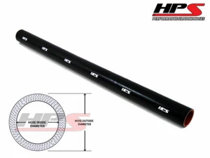 3 ft HPS 1.5" 38mm 4-Ply Silicone Intercooler Coupler Tube Intake Hose BLACK - Picture 1 of 1