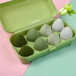 8 Makeup Sponges Blender Beauty Cosmetic Foundation Blending Applicator Latex Fr - Picture 1 of 16