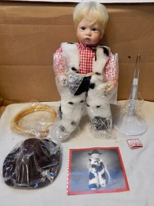 The Ashton Drake Galleries Doll Little Buckaroo Porcelain 14" We Wild West 270Q - Picture 1 of 7