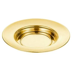 Sudbury Brass Tone Stacking Bread Plate Communion Tray 10 1/4 Inch - Picture 1 of 3