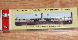 N CON-COR 0001-120603(02) 89 FT FLATCAR WITH 2 45 FT TRAILERS BNSF 150571 - Picture 1 of 1