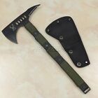 Large Tactical Battle Tomahawk Throwing Axe Survival Hatchet Army Military Green