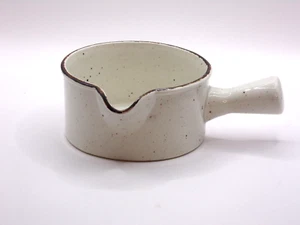 Creation Gravy Boat with handle Widwinter Pottery England Cream Brown Ceramic - Picture 1 of 4