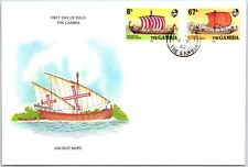 ILLUSTRATED FIRST DAY COVER ANCIENT SHIPS OF THE GAMBIA 1980