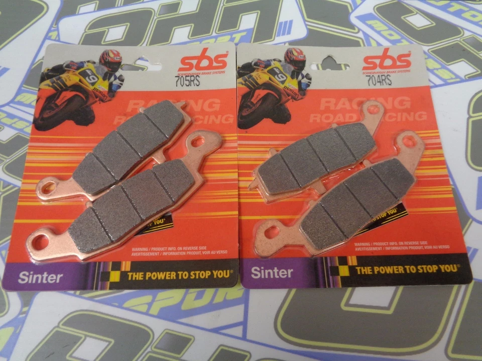 Pastillas de freno delanteras de pista sinterizado de carreras SBS para Kawasaki ER6F ER6N ER650 ER6 Foto 1 de 1