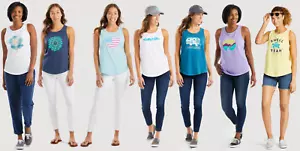 Life Is Good Women's Screen Print Sleeveless High-Low Crusher Tank Top, Medium - Picture 1 of 42