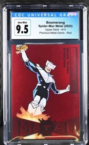 Boomerang Marvel 2022 Spider-Man Metal #14 PMG Rojo /100 CGC 9.5 Gema Como Nuevo - Imagen 1 de 3