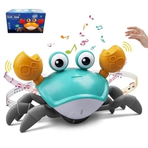 Dancing Crab Toy Baby Birthday Gift Musical, LED, Walking, Auto Obstacle Detect - Picture 1 of 11