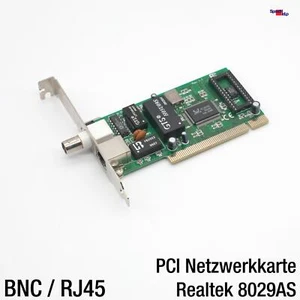 Realtek RTL8029AS PCI BNC Network Card Ethernet LAN Card Ethernet Windows 98 XP - Picture 1 of 4