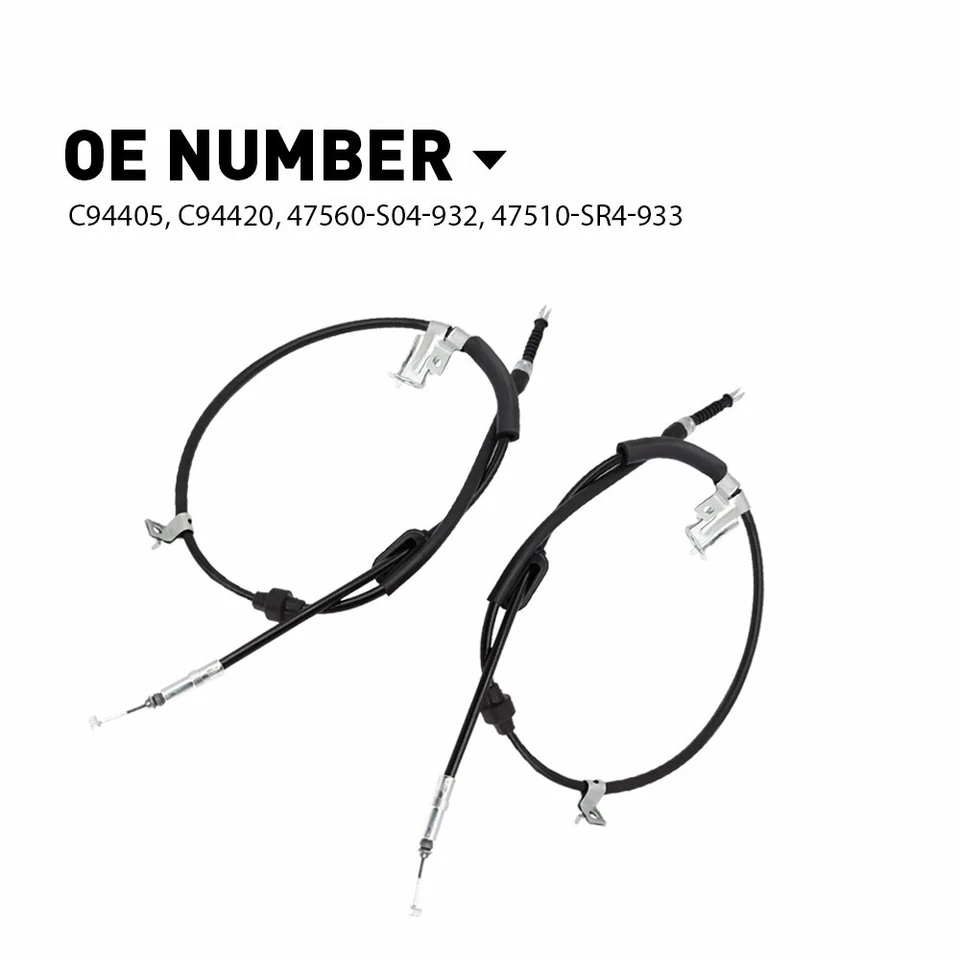 For 1994-1998 Acura Integra 1992-2000 Honda Civic Rear Parking Brake Cable E - Image 1 of 4