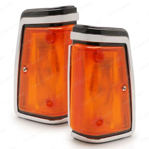For Datsun Nissan 720 1982 86 Chrome Turn Signal Corner Front Lamp Light - Picture 1 of 8