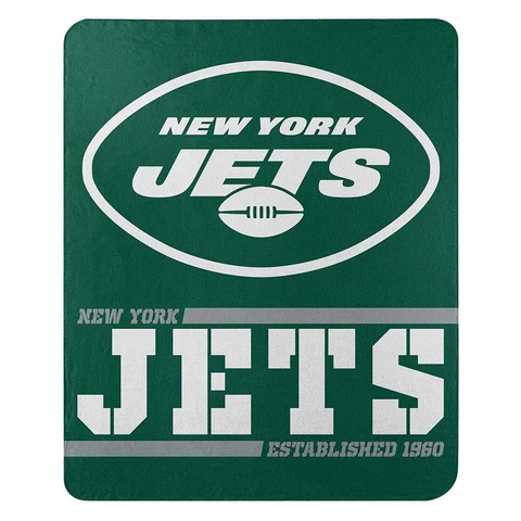 New York Jets Licensed Fleece Throw Blanket Football Southpaw 50'' X 60'' Cover