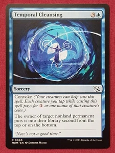 Magic The Gathering MARCH OF THE MACHINE TEMPORAL CLEANSING blue card MTG - Picture 1 of 2