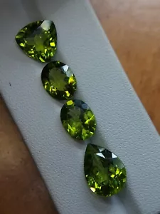 Wholesale Natural peridot gemstone - faceted loose Chrysolite 16.65 CTS - Bild 1 von 11