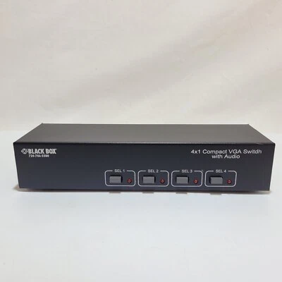 Black Box AC506A-4A 4X1 Compact VGA Switch W/ Audio - Image 1 of 4
