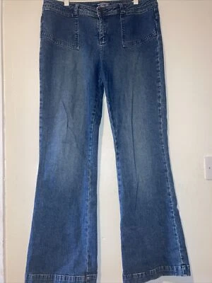 Denim Flurred Jeans  - Image 1 of 2