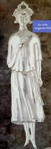 EX VOTO CUORE VOTIVO GRAZIA RICEVUTA DONNA ARGENTO 925 CM 20.5 X 4.5 - Picture 1 of 1