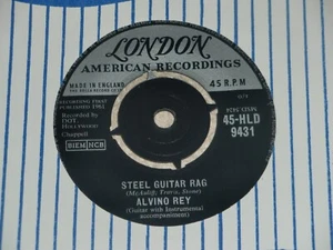 ALVINO REY. STEEL GUITAR RAG. LONDON 45-HLD 9431 (BRILLIANT RARE INSTRUMENTAL) - Picture 1 of 2