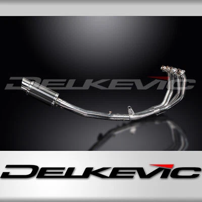 Honda CBR600 F4I 2001-2006 Complete Exhaust 4-1 8" Round Carbon Muffler - Image 1 of 4