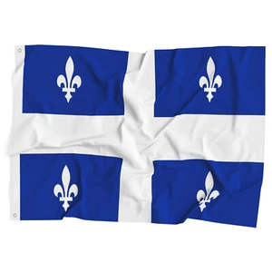 3x5 Fuß Quebec Flagge - Kanadische Provinz Quebec Flaggen Polyester Banner - Bild 1 von 5