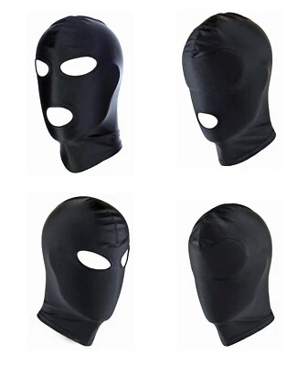 Rude Rider Stoff Maske Kopfmaske schwarz elastisch Stretch Elasthan - Bild 1 von 2