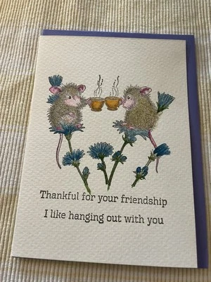 Greeting Card Watercolor By Joy Delaurelle Friendship Blank 5x7 - Image 1 of 2