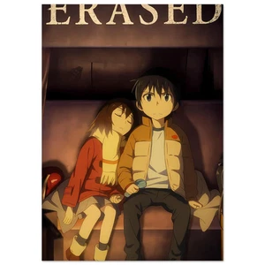 Erased Anime Scene Poster - Emotional Japanese Animation Wall Art - Picture 1 of 10