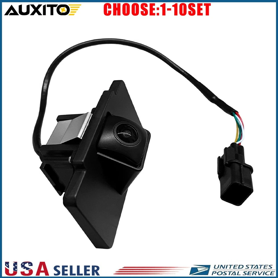 Cámara de estacionamiento de reversa de visión trasera negra para Kia Cadenza 2014-2016 1-10X Foto 1 de 4