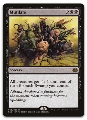 Mutilate #55 (LP) Duel Decks: Anthology DD3 Magic MTG - Image 1 of 2