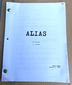 Alias J. J. Abrams  TV Pilot Episode Script Jennifer Garner Production VHS Tape - Picture 1 of 10