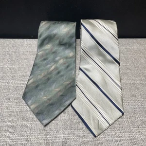 Set Of Two Men’s Van Heusen Ties 100% Silk - Picture 1 of 5