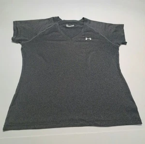 Under Armour Heatgear Damen Large SemiFitted Pullover Grau Shirt V-Ausschnitt - Bild 1 von 5