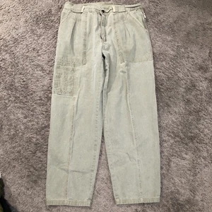 Pantalone da campo vintage in tela checkpoint uomo taglia 36x30 marrone stile militare OG-107 - Foto 1 di 10