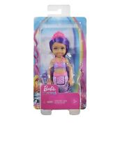 Barbie Dreamtopia Chelsea Mermaid Small Doll With Purple Hair & Tail 6.5 In