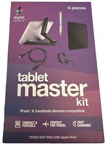 Digital Basics 5pc Tablet Master Kit iPads & Handheld Devices Compatible Black - Afbeelding 1 van 2