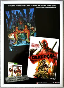Deadpool SELTEN PS3 XBOX 360 42 cm x 59 cm Werbe-Poster - Bild 1 von 1