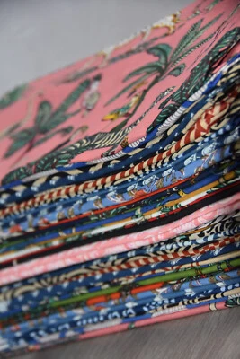 Sarongs a granel para mujer, conjunto de 50 y 100 bloques de algodón estampados a mano al por mayor Foto 1 de 4