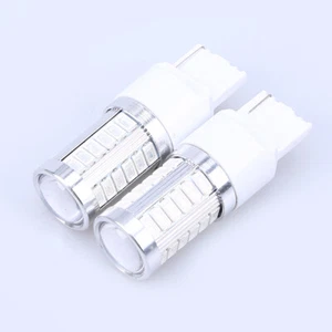 2Pcs T20 7440 7443 LED 5050 33SMD Bulb Tail Brake Marker Parking Lights Blue - Picture 1 of 12