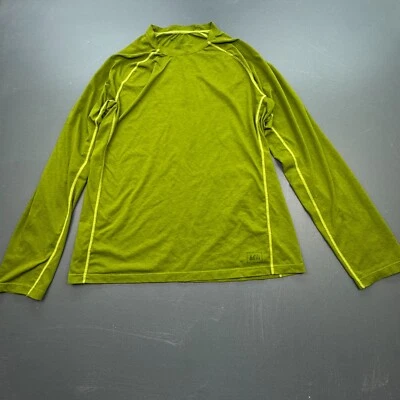 Camisa REI Manga Larga Hombre’s L Verde Capa Base Rendimiento Ligera Senderismo Foto 1 de 4