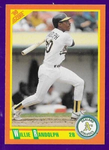 Willie Randolph Oakland Athletics #51T - Puntuación negociada casi nueva-como nueva 1990 - Imagen 1 de 2
