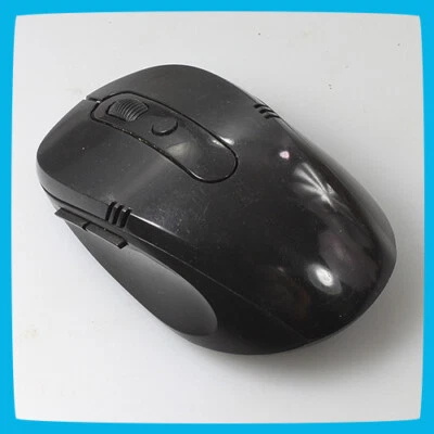 Mini Small Laptop Desktop PC Scroll 6-Button Wireless Optical Mouse Black - Image 1 of 4