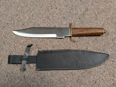 Массивный заказной нож-боуи военный кемпинг охота с футляром модифицированная защита - Изображение 1 из 4