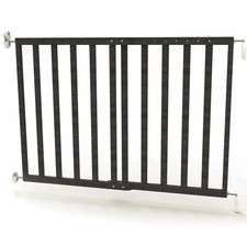 Noma Cancello Sicurezza Estensibile 63,5-106 cm Legno Grigio Cancelletto Bimbi