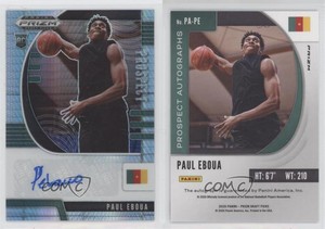 2020-21 Panini Prizm Draft Picks Prospect Hyper Paul Eboua #PA-PE Auto