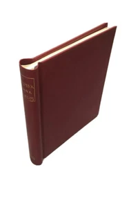 Stanley Gibbons Simplex Standard Album rot Leder gold geprägt plus 50 Blätter