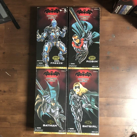 BATMAN & ROBIN SET LOT OF 4 - 12 INCH FIGURES- 1997 SPECIAL EDITION Cover