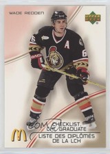 2005-06 Upper Deck McDonald's Checklists Wade Redden #CG3